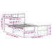 Cadru de pat cu headboard Maro 120 x 200 cm Lemn compozit - WALTI WALTI