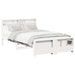 Cadru de pat cu headboard Alb 120 x 200 cm Lemn compozit - WALTI WALTI