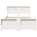 Cadru de pat cu headboard Alb 120 x 200 cm Lemn compozit - WALTI WALTI