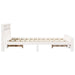 Cadru de pat cu headboard Alb 120 x 200 cm Lemn compozit - WALTI WALTI