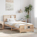 Cadru de pat cu headboard Maro 100 x 200 cm Lemn compozit - WALTI WALTI