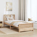 Cadru de pat cu headboard Maro 100 x 200 cm Lemn compozit - WALTI WALTI