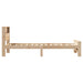 Cadru de pat cu headboard Maro 100 x 200 cm Lemn compozit - WALTI WALTI