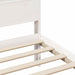 Cadru de pat cu headboard Alb 100 x 200 cm Lemn compozit - WALTI WALTI