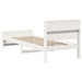 Cadru de pat cu headboard Alb 100 x 200 cm Lemn compozit - WALTI WALTI