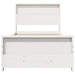 Cadru de pat cu headboard Alb 100 x 200 cm Lemn compozit - WALTI WALTI