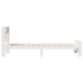 Cadru de pat cu headboard Alb 100 x 200 cm Lemn compozit - WALTI WALTI