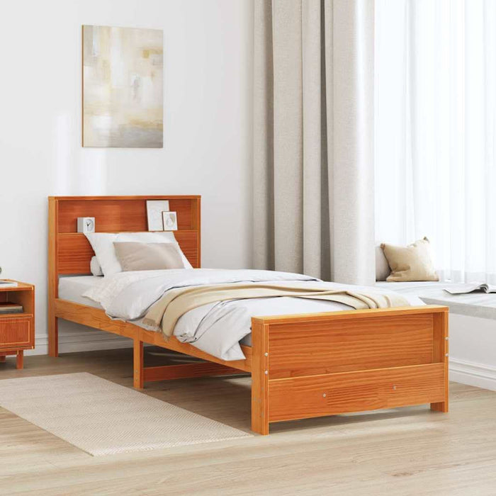 Cadru de pat Maroniu cerat 100 x 200 cm Lemn compozit - WALTI WALTI