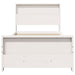 Cadru de pat cu headboard Alb 90 x 200 cm Lemn compozit - WALTI WALTI