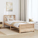 Cadru de pat cu headboard Maro 80 x 200 cm Lemn compozit - WALTI WALTI