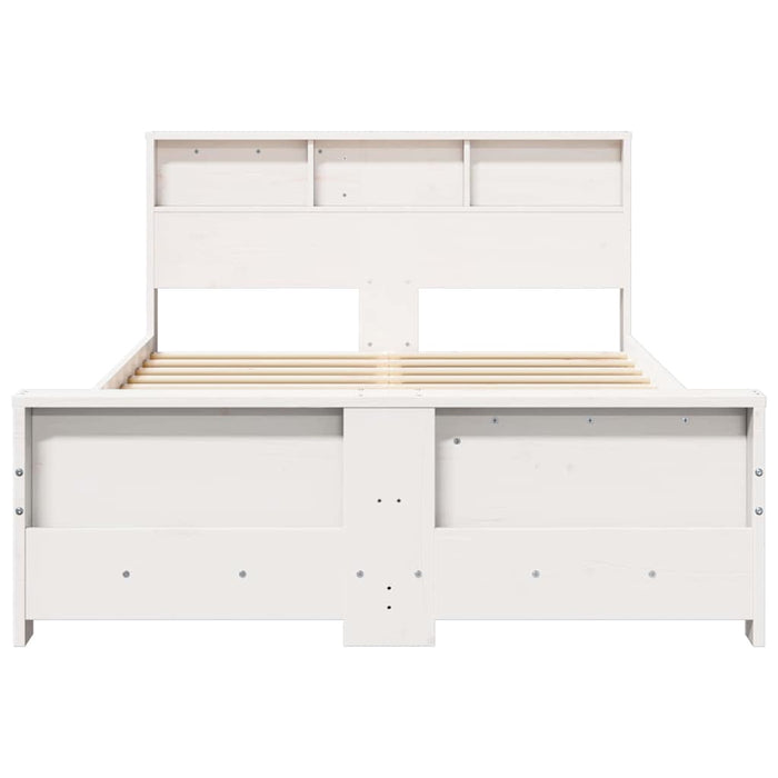Cadru de pat cu headboard Alb 140 x 190 cm Lemn compozit - WALTI WALTI