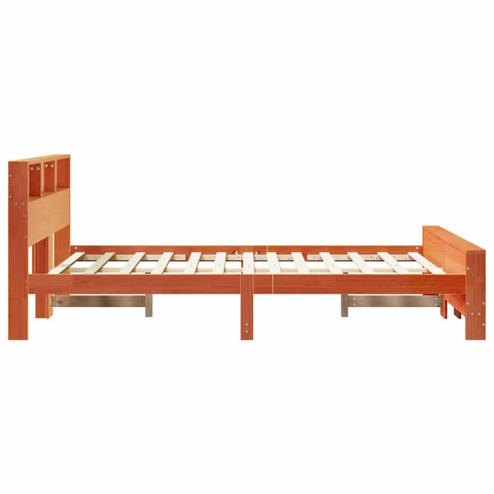 Cadru de pat Maroniu cerat 140 x 190 cm Lemn compozit - WALTI WALTI