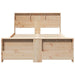Cadru de pat cu headboard Maro 135 x 190 cm Lemn compozit - WALTI WALTI