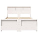 Cadru de pat cu headboard Alb 135 x 190 cm Lemn compozit - WALTI WALTI