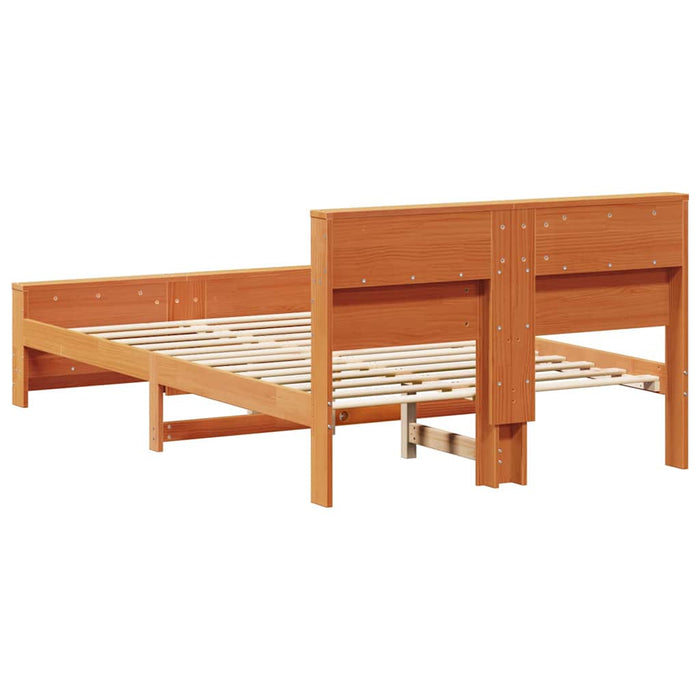 Cadru de pat Maroniu cerat 135 x 190 cm Lemn compozit - WALTI WALTI
