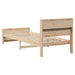 Cadru de pat cu headboard Maro 75 x 190 cm Lemn compozit - WALTI WALTI
