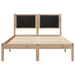 Cadru de pat cu headboard Negru 120 x 200 cm Lemn de pin masiv - WALTI WALTI