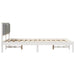 Cadru de pat Gri deschis 140 x 190 cm Lemn de pin masiv - WALTI WALTI