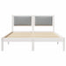 Cadru de pat Gri deschis 135 x 190 cm Lemn de pin masiv - WALTI WALTI