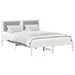 Cadru de pat Gri deschis 135 x 190 cm Lemn de pin masiv - WALTI WALTI