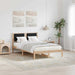 Cadru de pat cu headboard Negru 120 x 190 cm Lemn de pin masiv - WALTI WALTI