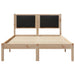 Cadru de pat cu headboard Negru 120 x 190 cm Lemn de pin masiv - WALTI WALTI