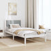 Cadru de pat Gri deschis 90 x 200 cm Lemn de pin masiv - WALTI WALTI