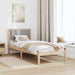 Cadru de pat Gri deschis 80 x 200 cm Lemn de pin masiv - WALTI WALTI