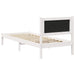 Cadru de pat Gri deschis 80 x 200 cm Lemn de pin masiv - WALTI WALTI