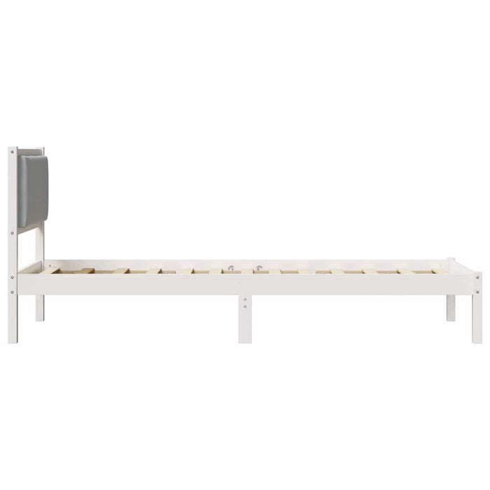 Cadru de pat Gri deschis 80 x 200 cm Lemn de pin masiv - WALTI WALTI