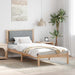 Cadru de pat Gri deschis 90 x 190 cm Lemn de pin masiv - WALTI WALTI