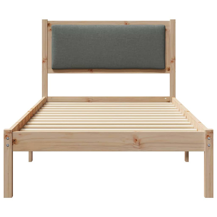 Cadru de pat Gri închis 90 x 190 cm Lemn de pin masiv - WALTI WALTI