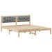 Cadru de pat cu headboard Gri deschis 160 x 200 cm țesătură - WALTI WALTI