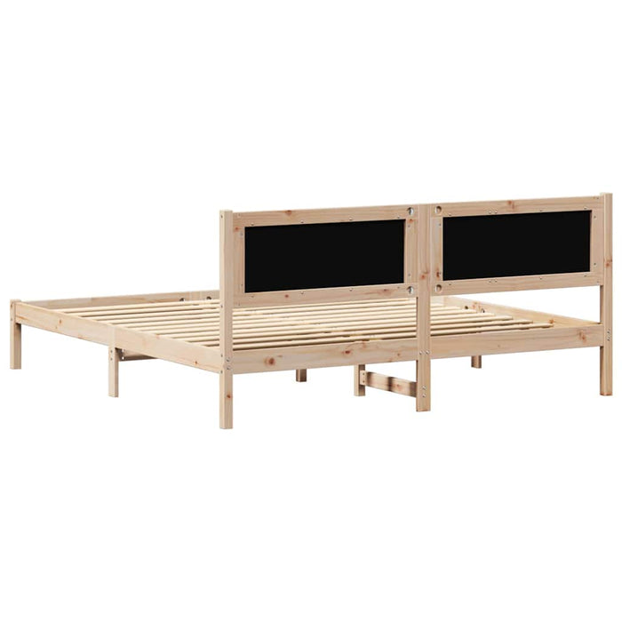 Cadru de pat cu headboard Gri deschis 160 x 200 cm țesătură - WALTI WALTI