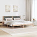 Cadru de pat cu headboard Gri închis 160 x 200 cm țesătură - WALTI WALTI