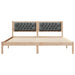 Cadru de pat cu headboard Gri închis 160 x 200 cm țesătură - WALTI WALTI