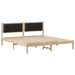 Cadru de pat cu headboard Negru 160 x 200 cm țesătură - WALTI WALTI