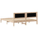 Cadru de pat cu headboard Negru 160 x 200 cm țesătură - WALTI WALTI