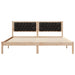 Cadru de pat cu headboard Negru 160 x 200 cm țesătură - WALTI WALTI