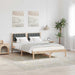 Cadru de pat cu headboard Gri închis 150 x 200 cm țesătură - WALTI WALTI