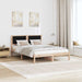 Cadru de pat cu headboard Negru 150 x 200 cm țesătură - WALTI WALTI