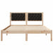 Cadru de pat cu headboard Negru 150 x 200 cm țesătură - WALTI WALTI