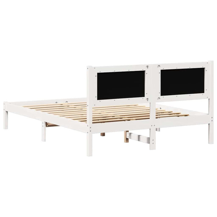 Cadru de pat cu headboard Gri deschis 140 x 200 cm țesătură - WALTI WALTI