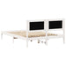 Cadru de pat cu headboard Gri deschis 140 x 200 cm țesătură - WALTI WALTI