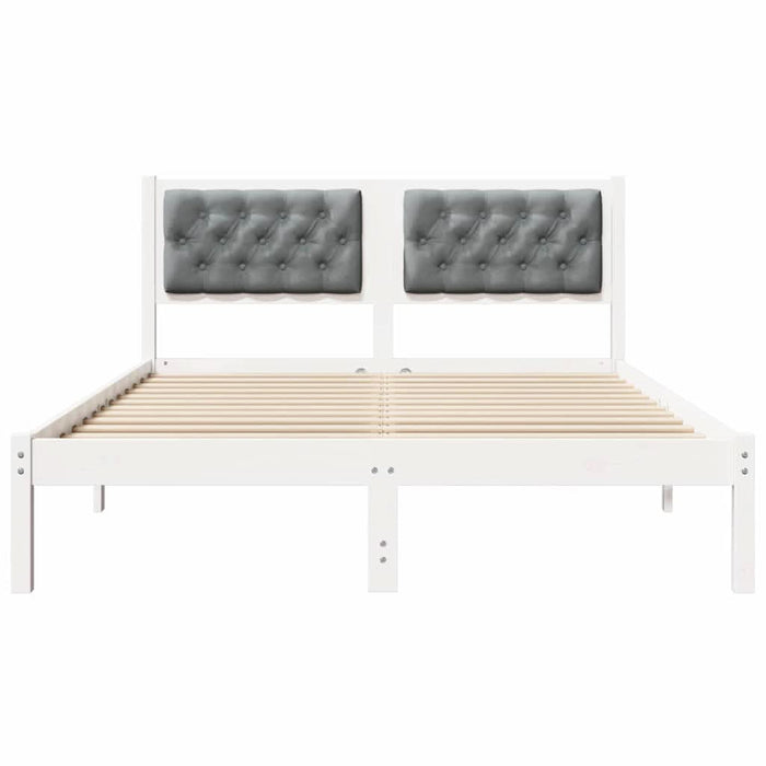 Cadru de pat cu headboard Gri deschis 140 x 200 cm țesătură - WALTI WALTI