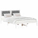 Cadru de pat cu headboard Gri deschis 140 x 200 cm țesătură - WALTI WALTI