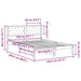 Cadru de pat cu headboard Gri deschis 140 x 200 cm țesătură - WALTI WALTI