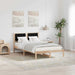 Cadru de pat cu headboard Negru 120 x 200 cm țesătură - WALTI WALTI