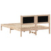 Cadru de pat cu headboard Gri deschis 140 x 190 cm țesătură - WALTI WALTI