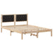Cadru de pat cu headboard Negru 140 x 190 cm țesătură - WALTI WALTI